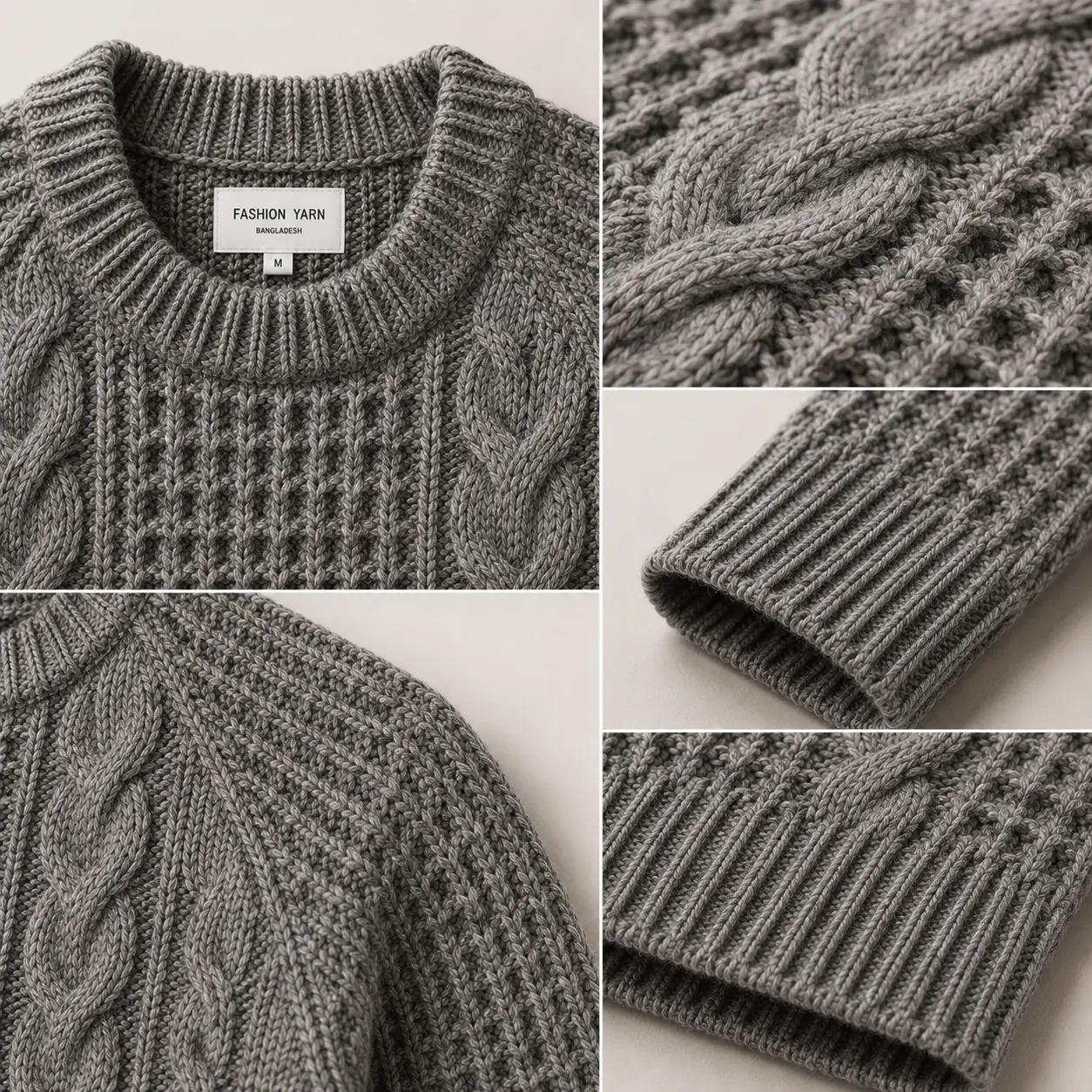Textured Wool Blend Closeup